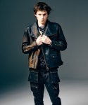 画像14: 【glamb 2025 Winter先行予約】glamb グラム / High Neck Leather Jacket (2色展開) (14)