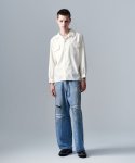画像17: 【glamb 2025 Winter先行予約】glamb グラム / Blue Noise Open Collar Shirt (2色展開) (17)
