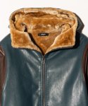画像4: 【glamb 2025 Winter先行予約】glamb グラム / Synth Mouton Hooded Jacket (2色展開) (4)