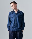 画像16: 【glamb 2025 Winter先行予約】glamb グラム / Blue Noise Open Collar Shirt (2色展開) (16)
