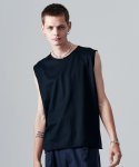画像15: 【glamb 2025 Winter先行予約】glamb グラム / Blue Noise Premium Grade Sleeveless T-Shirt (2色展開) (15)