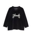 画像2: 【glamb 2025 Winter先行予約】glamb グラム / Spin Logo Velour Sweat (3色展開) (2)