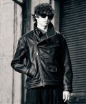 画像19: 【glamb 2025 Winter先行予約】glamb グラム / High Neck Leather Jacket (2色展開) (19)