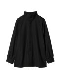画像2: 【glamb 2025 Winter先行予約】glamb グラム / Suit Fabric High Neck Shirt (2色展開) (2)