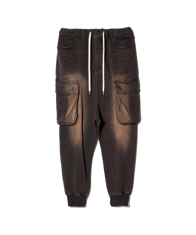 画像2: 【glamb 2025 Winter先行予約】glamb グラム / Knit Denim Cargo Pants (2色展開) (2)