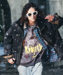 画像17: 【glamb 2025 Winter先行予約】glamb グラム / Splash Damage Flannel Shirt (1色展開) (17)