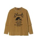 画像2: 【glamb 2025 Winter先行予約】glamb グラム / Layered Acid Cutsew (2色展開) (2)