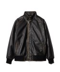 画像2: 【glamb 2025 Winter先行予約】glamb グラム / Leather Bomber Jacket (2色展開) (2)