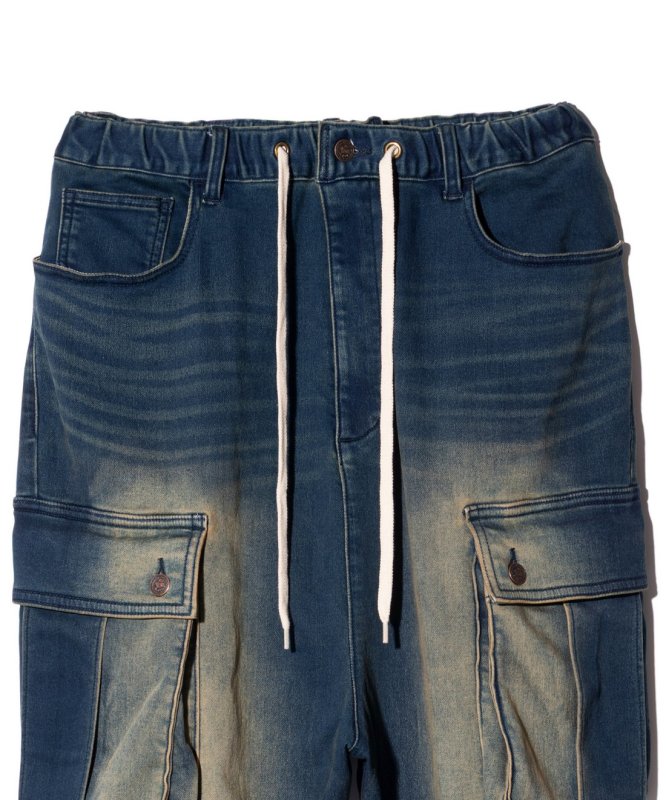 画像5: 【glamb 2025 Winter先行予約】glamb グラム / Knit Denim Cargo Pants (2色展開) (5)