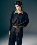 画像12: 【glamb 2025 Winter先行予約】glamb グラム / Synth Leather Collar Shirt (2色展開) (12)