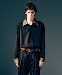 画像10: 【glamb 2025 Winter先行予約】glamb グラム / Synth Leather Collar Shirt (2色展開) (10)