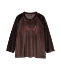 画像3: 【glamb 2025 Winter先行予約】glamb グラム / Spin Logo Velour Sweat (3色展開) (3)