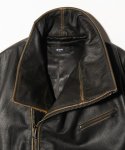 画像4: 【glamb 2025 Winter先行予約】glamb グラム / High Neck Leather Jacket (2色展開) (4)