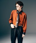 画像7: 【glamb 2025 Winter先行予約】glamb グラム / Synth Leather Collar Shirt (2色展開) (7)