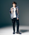 画像12: 【glamb 2025 Winter先行予約】glamb グラム / Splash Damage Flannel Shirt (1色展開) (12)