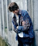 画像16: 【glamb 2025 Winter先行予約】glamb グラム / Splash Damage Flannel Shirt (1色展開) (16)