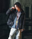 画像18: 【glamb 2025 Winter先行予約】glamb グラム / Splash Damage Flannel Shirt (1色展開) (18)