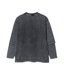 画像3: 【glamb 2025 Winter先行予約】glamb グラム / Layered Acid Cutsew (2色展開) (3)