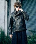 画像18: 【glamb 2025 Winter先行予約】glamb グラム / High Neck Leather Jacket (2色展開) (18)