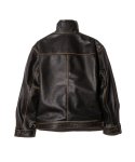 画像3: 【glamb 2025 Winter先行予約】glamb グラム / High Neck Leather Jacket (2色展開) (3)