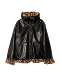 画像2: 【glamb 2025 Winter先行予約】glamb グラム / Synth Mouton Hooded Jacket (2色展開) (2)