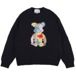 画像1: amok アモク / BE@RBRICK KNIT (black) (1)