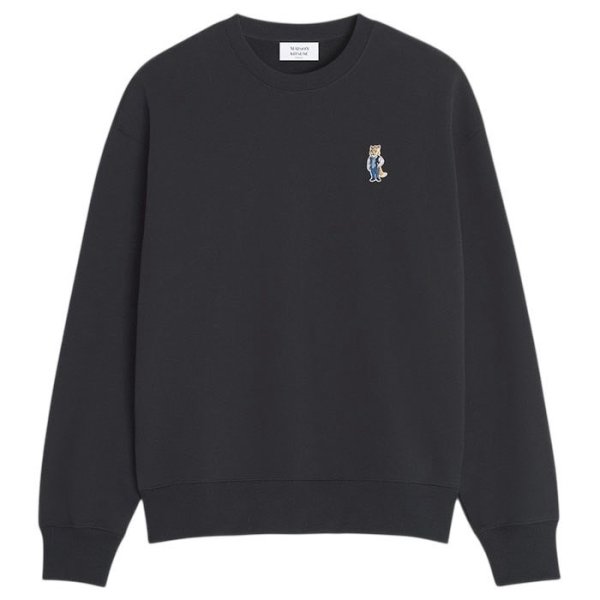 メゾン キツネ フォックス パッチ スウェット　ドレスドフォックス　ネイビー メゾン キツネ フォックス パッチ スウェット ドレスド