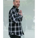 画像8: TMT / STREET CHECK SHIRTS (black) (8)