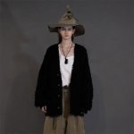 画像9: 【UNISEX】my beautiful landlet マイビューティフルランドレット / SHAGGY CARDIGAN (black) (9)