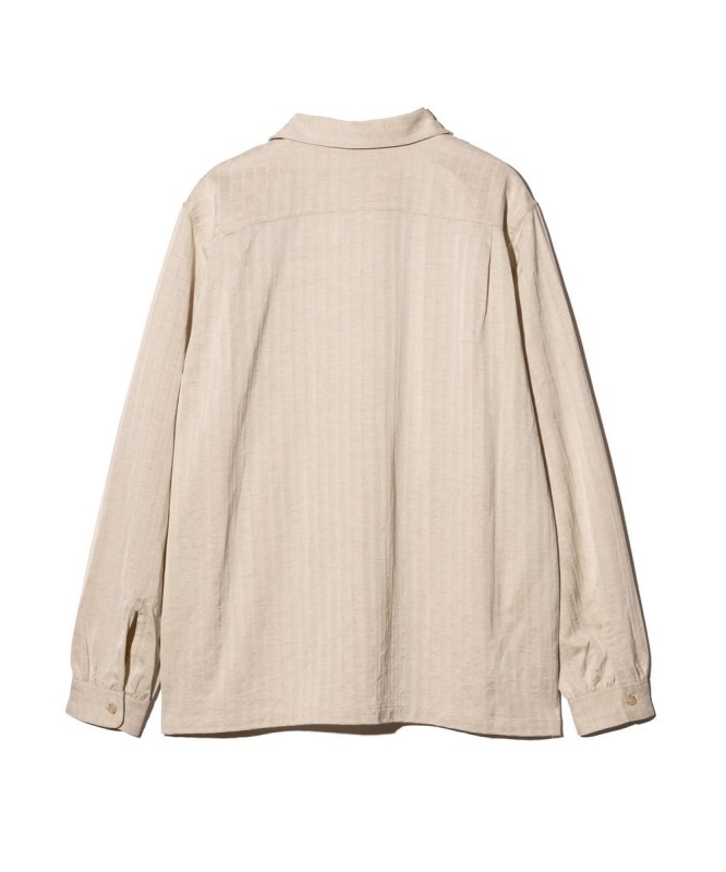 画像4: 【glamb 2026 Spring先行予約】glamb グラム / Stripe Jacquard Linen Shirt (3色展開) (4)