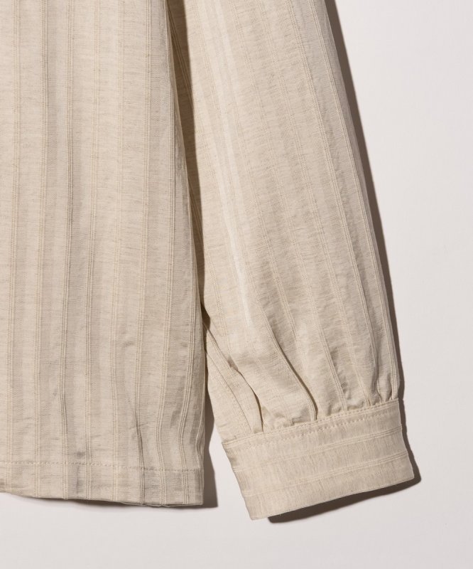 画像6: 【glamb 2026 Spring先行予約】glamb グラム / Stripe Jacquard Linen Shirt (3色展開) (6)