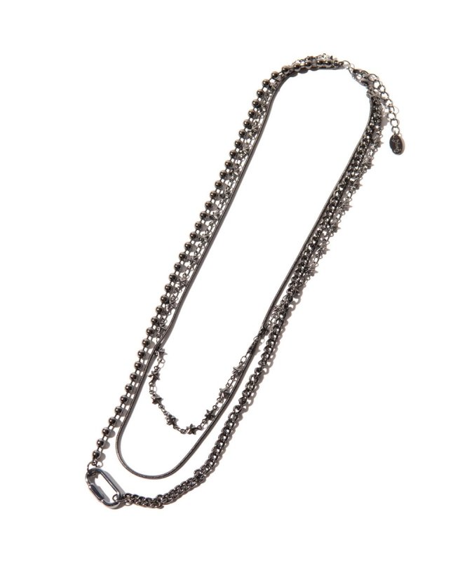 画像2: 【glamb 2026 Spring先行予約】glamb グラム / Triple Layer Necklace (2色展開) (2)