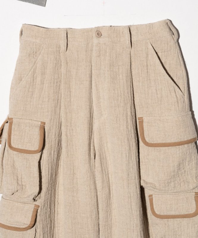 画像4: 【glamb 2026 Spring先行予約】glamb グラム / Linen Cargo Pants (2色展開) (4)