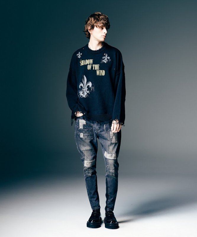 画像12: 【glamb 2026 Spring先行予約】glamb グラム / Sacred Damage Knit (2色展開) (12)