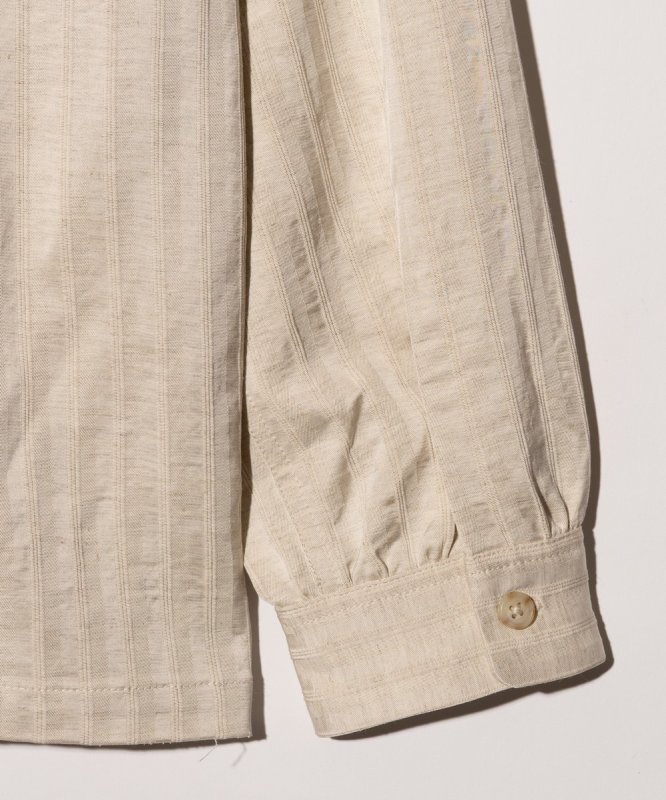 画像9: 【glamb 2026 Spring先行予約】glamb グラム / Stripe Jacquard Linen Shirt (3色展開) (9)