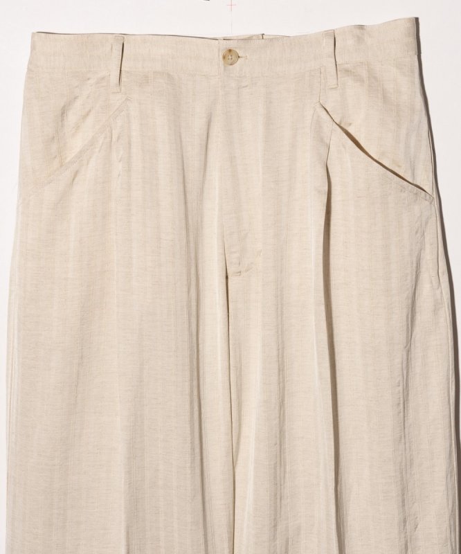 画像5: 【glamb 2026 Spring先行予約】glamb グラム / Stripe Jacquard Linen Pants (3色展開) (5)