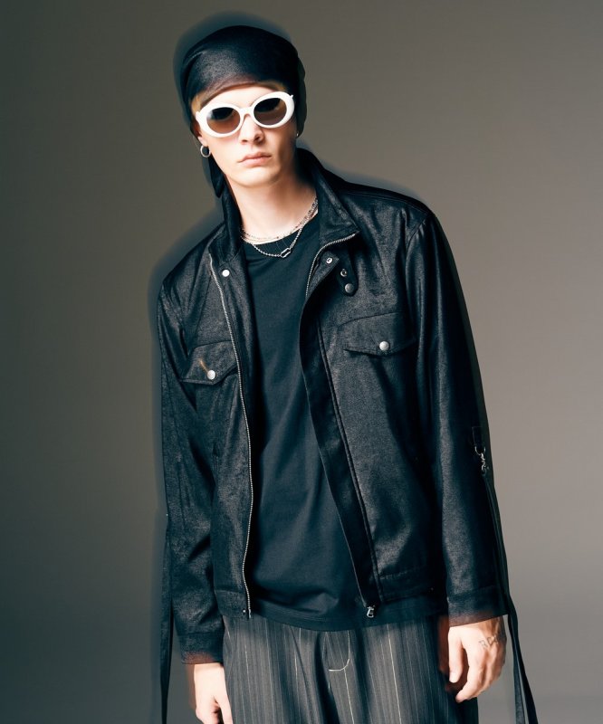 画像13: 【glamb 2026 Spring先行予約】glamb グラム / Oversized Glossy Scarf (2色展開) (13)