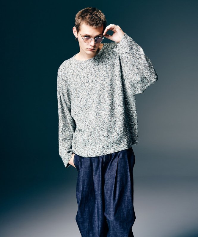 画像10: 【glamb 2026 Spring先行予約】glamb グラム / Mid Century Border Knit (2色展開) (10)