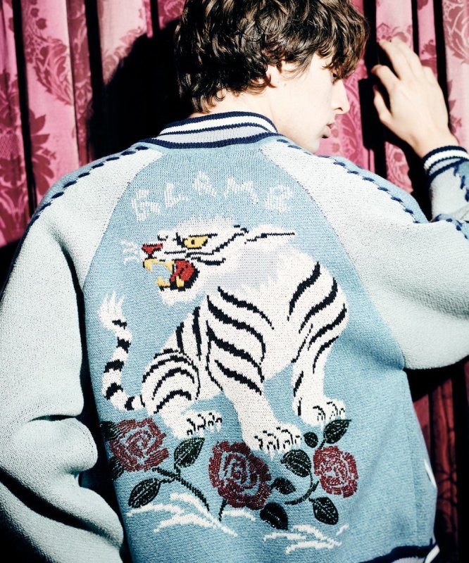 画像26: 【glamb 2026 Spring先行予約】glamb グラム / White Tiger Knit Ska Jumper (3色展開) (26)