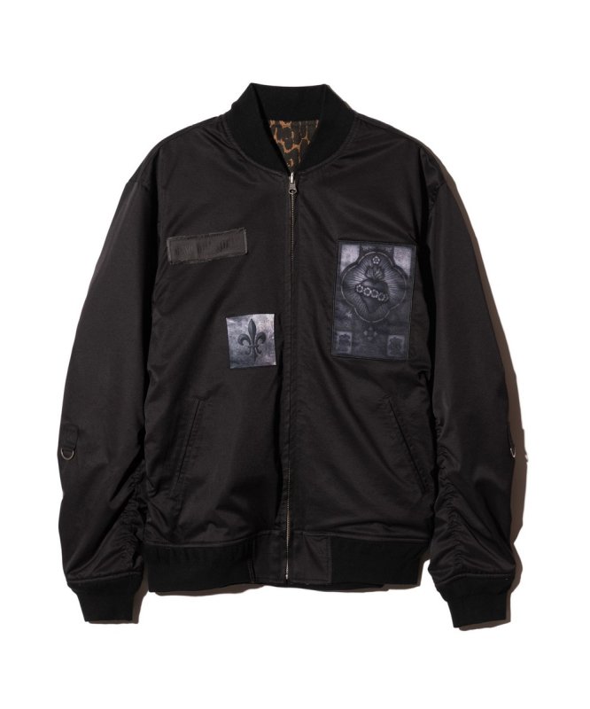 画像2: 【glamb 2026 Spring先行予約】glamb グラム / Blow Reversible Bomber Jacket (3色展開) (2)