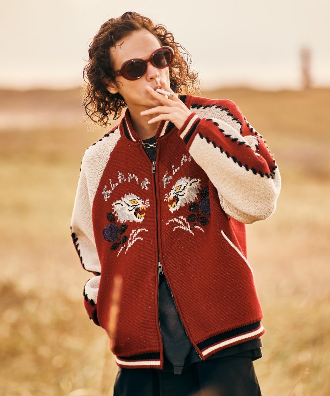 画像30: 【glamb 2026 Spring先行予約】glamb グラム / White Tiger Knit Ska Jumper (3色展開) (30)