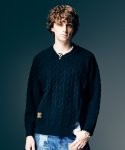 画像9: 【glamb 2026 Spring先行予約】glamb グラム / Asymmetry Cable Knit (2色展開) (9)