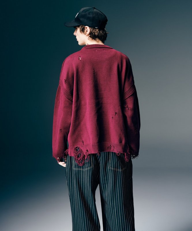 画像16: 【glamb 2026 Spring先行予約】glamb グラム / Sacred Damage Knit (2色展開) (16)