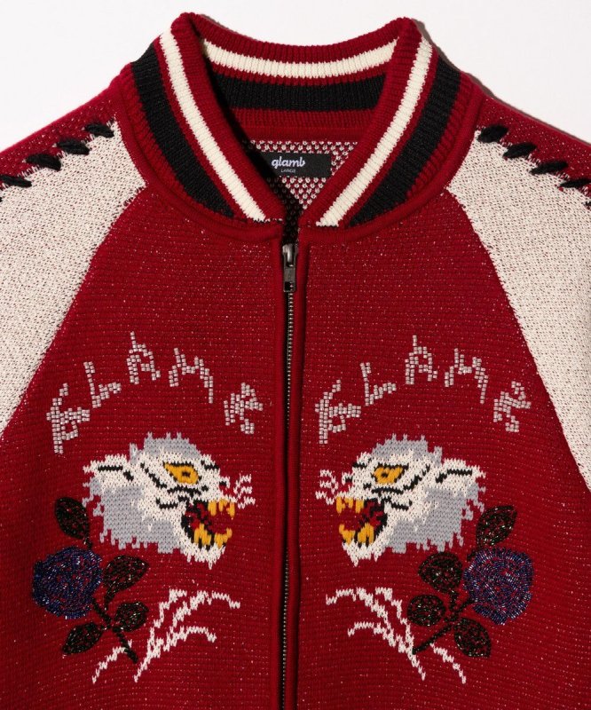 画像7: 【glamb 2026 Spring先行予約】glamb グラム / White Tiger Knit Ska Jumper (3色展開) (7)