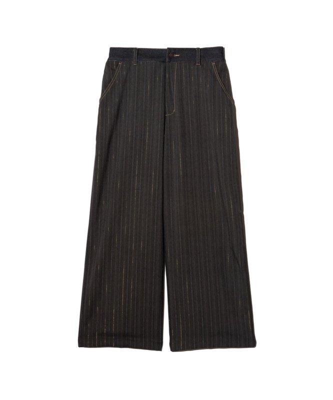 画像2: 【glamb 2026 Spring先行予約】glamb グラム / Denim Combination Slacks (2色展開) (2)