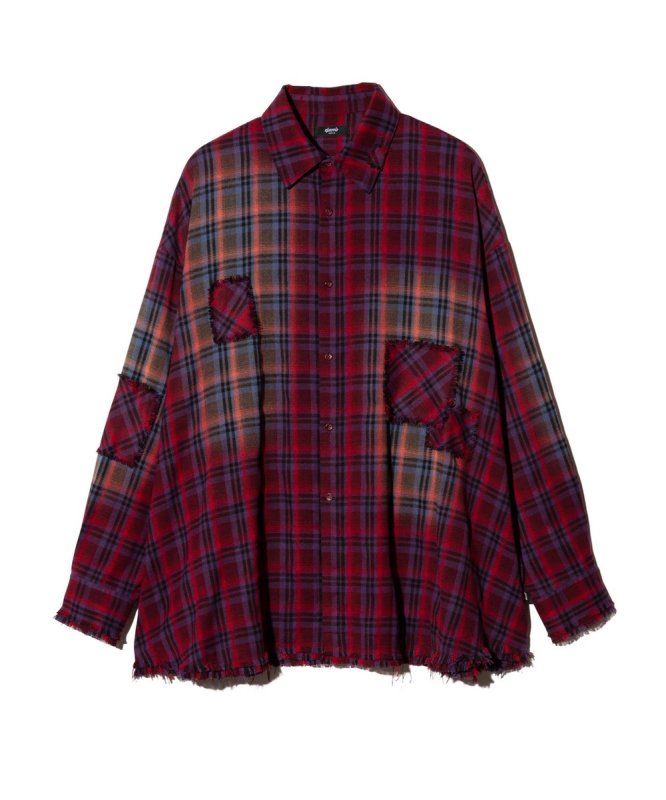 画像2: 【glamb 2026 Spring先行予約】glamb グラム / 4XL Flannel Shirt (2色展開) (2)