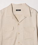 画像5: 【glamb 2026 Spring先行予約】glamb グラム / Stripe Jacquard Linen Shirt (3色展開) (5)