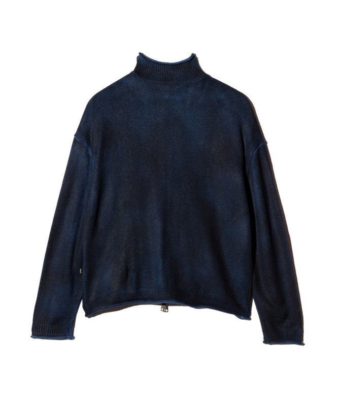 画像3: 【glamb 2026 Spring先行予約】glamb グラム / Paraffin Coated Knit Blouson (2色展開) (3)