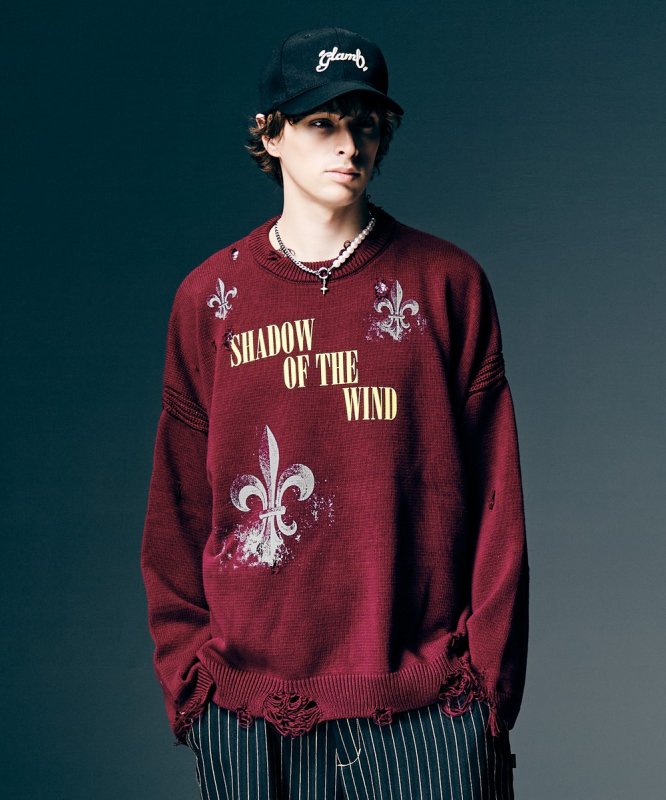 画像13: 【glamb 2026 Spring先行予約】glamb グラム / Sacred Damage Knit (2色展開) (13)