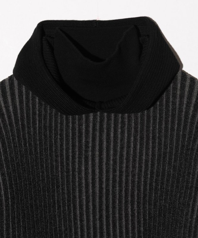 画像7: 【glamb 2026 Spring先行予約】glamb グラム / Stripe Rib Knit Hoodie (2色展開) (7)